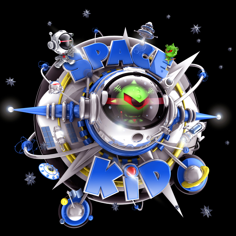 Space Kid logo design