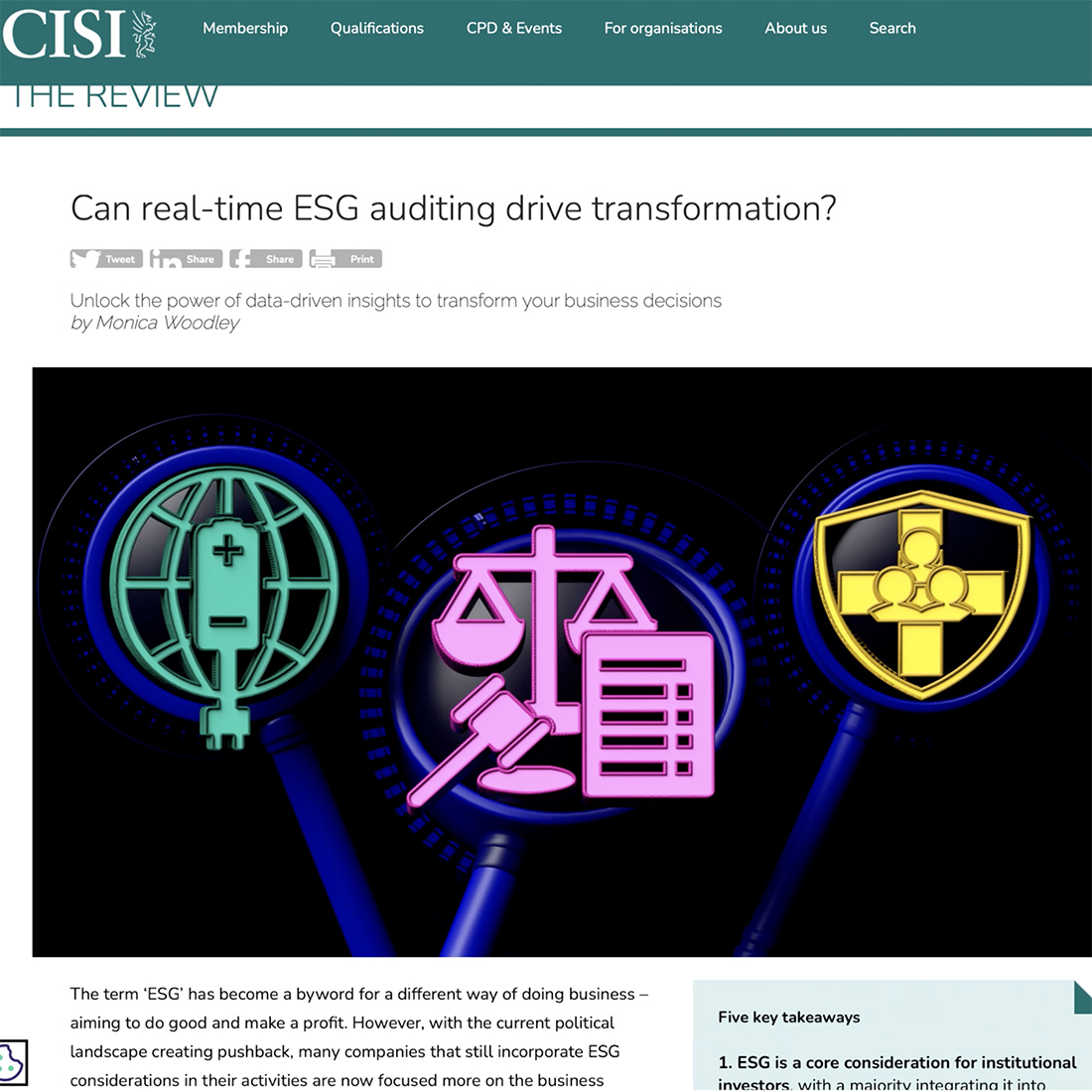 Can real-time ESG auditing drive transformation